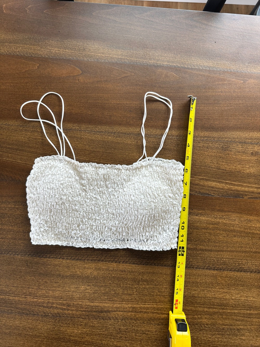 Gilly Hicks Lace Bralette Small Cream Boho Lace Bandeau Bra Top - Picture 9 of 9